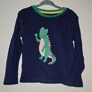 Kids Navy Blue Dinosaur Shirt